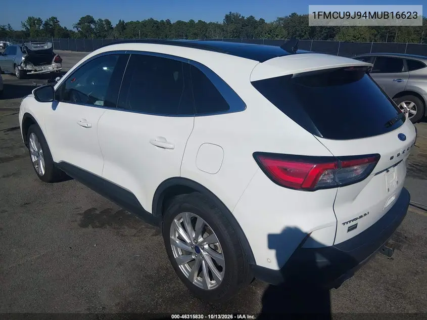 2021 FORD ESCAPE VIN 1FMCU9J94MUB16623 — фото 3