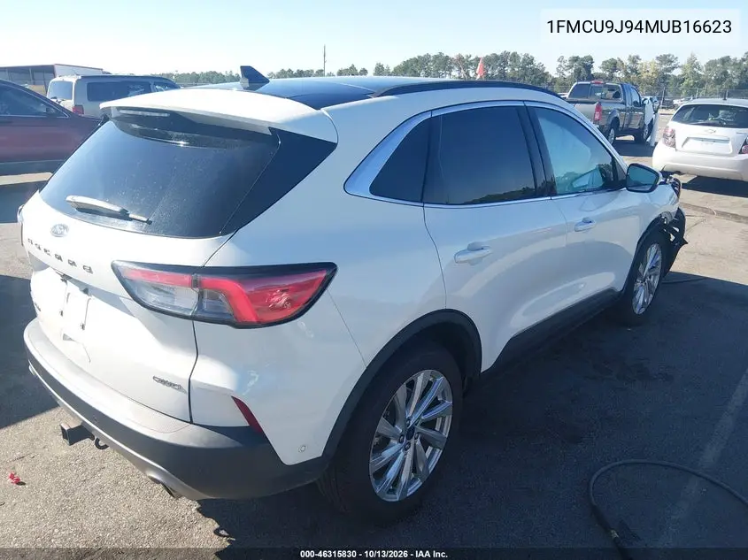 2021 FORD ESCAPE VIN 1FMCU9J94MUB16623 — фото 4