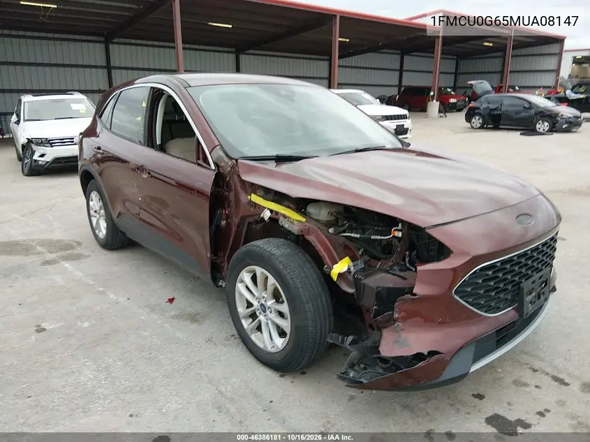 FORD ESCAPE 2021, VIN 1FMCU0G65MUA08147