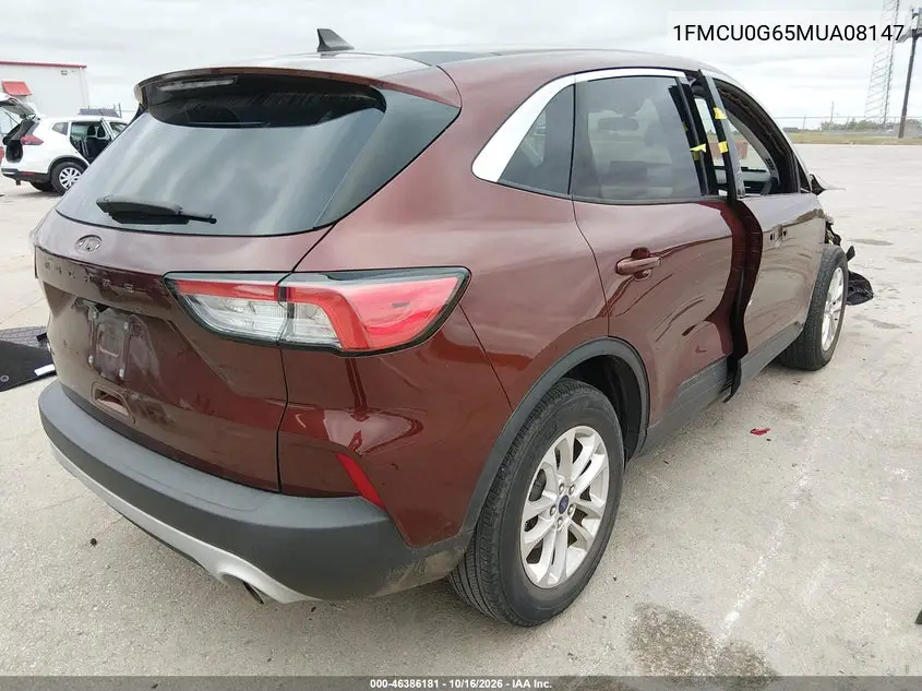 2021 FORD ESCAPE VIN 1FMCU0G65MUA08147 — фото 4