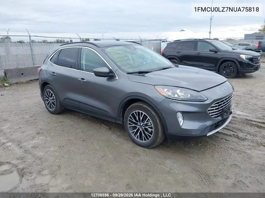 FORD ESCAPE 2022, VIN 1FMCU0LZ7NUA75818