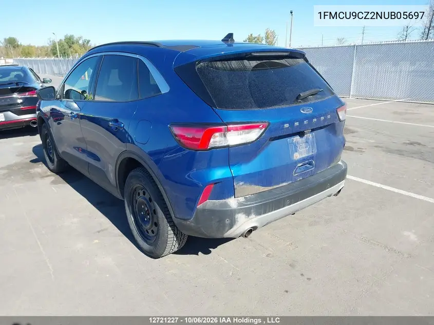 2022 FORD ESCAPE VIN 1FMCU9CZ2NUB05697 — фото 3