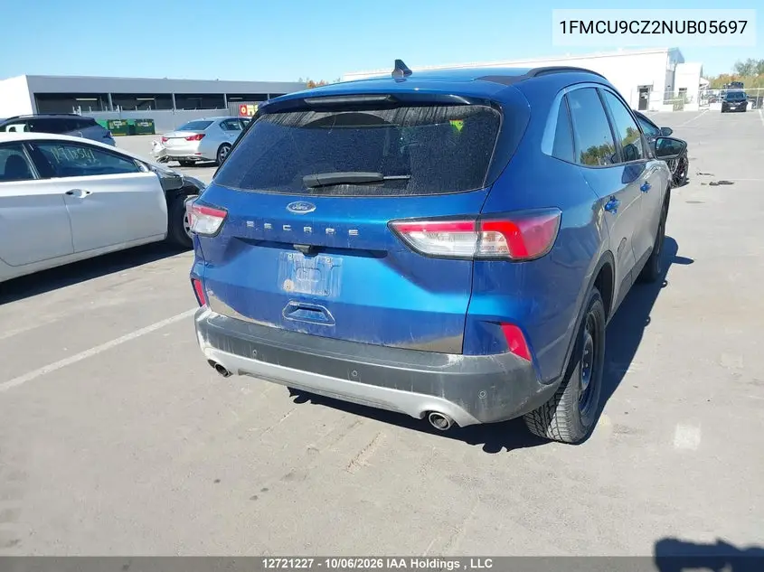 2022 FORD ESCAPE VIN 1FMCU9CZ2NUB05697 — фото 4
