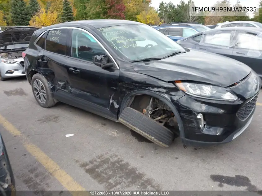 FORD ESCAPE 2022, VIN 1FMCU9H93NUA77935