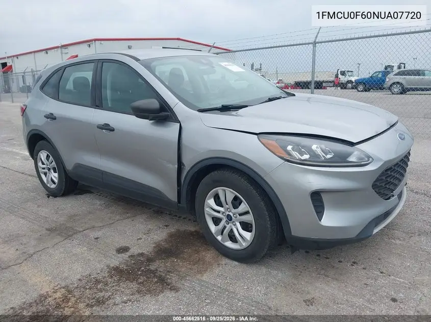 FORD ESCAPE 2022, VIN 1FMCU0F60NUA07720