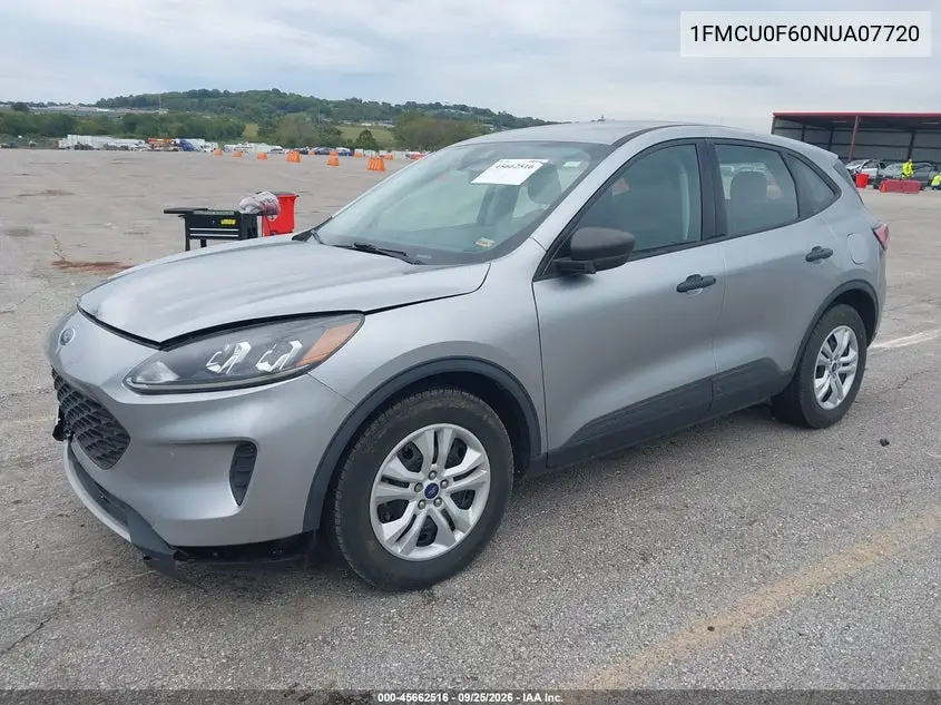 2022 FORD ESCAPE VIN 1FMCU0F60NUA07720 — фото 2