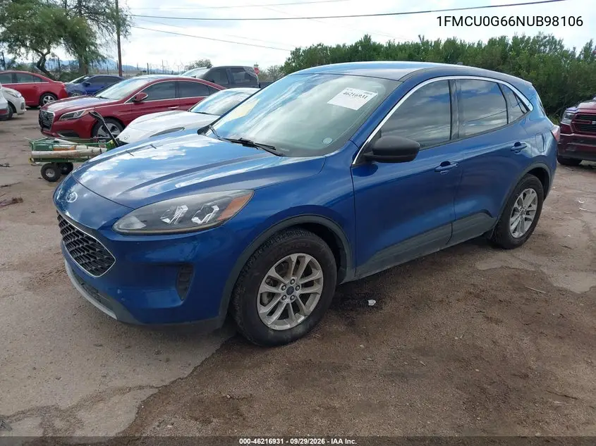 2022 FORD ESCAPE VIN 1FMCU0G66NUB98106 — фото 2