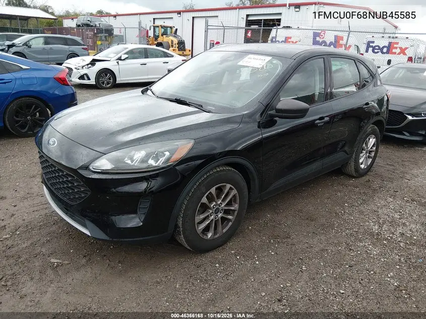 2022 FORD ESCAPE VIN 1FMCU0F68NUB45585 — фото 2