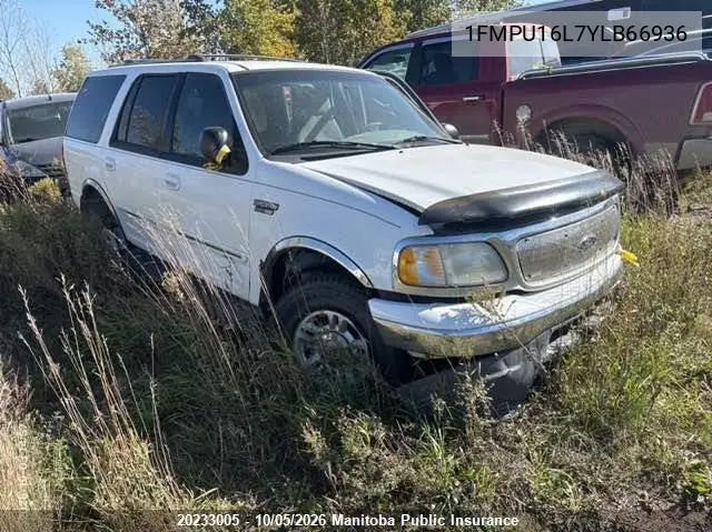 FORD EXPEDITION 2000, VIN 1FMPU16L7YLB66936