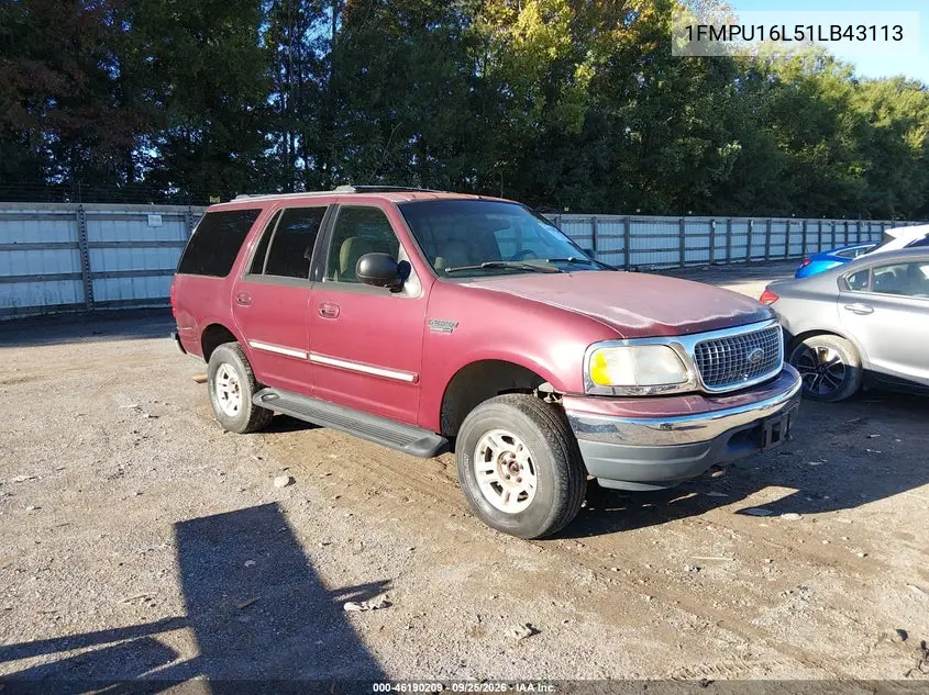 FORD EXPEDITION 2001, VIN 1FMPU16L51LB43113