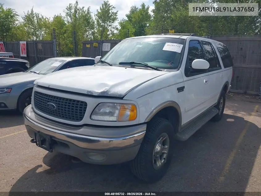 2001 FORD EXPEDITION VIN 1FMPU18L91LA37650 — фото 2