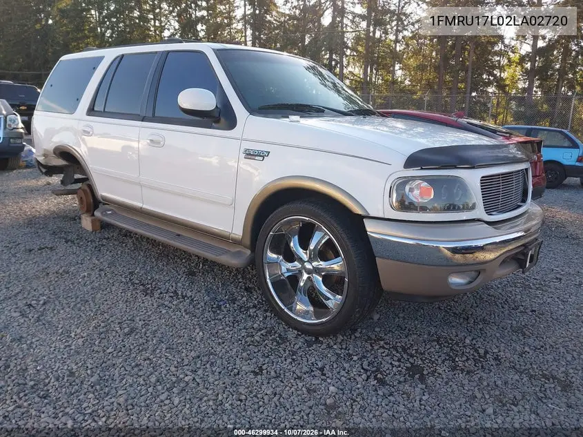 FORD EXPEDITION 2002, VIN 1FMRU17L02LA02720