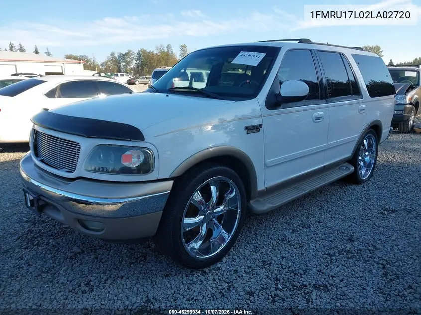 2002 FORD EXPEDITION VIN 1FMRU17L02LA02720 — фото 2