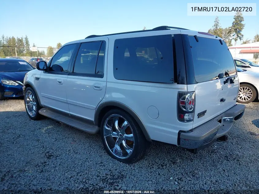 2002 FORD EXPEDITION VIN 1FMRU17L02LA02720 — фото 3