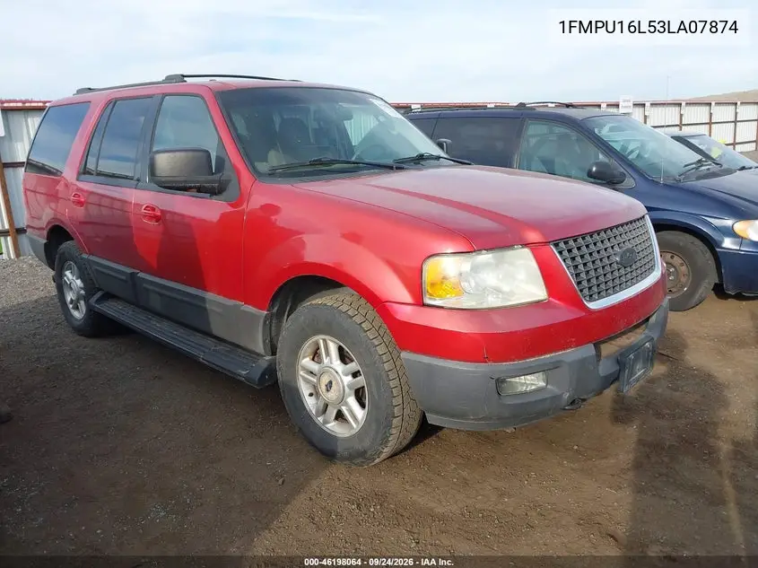 FORD EXPEDITION 2003, VIN 1FMPU16L53LA07874