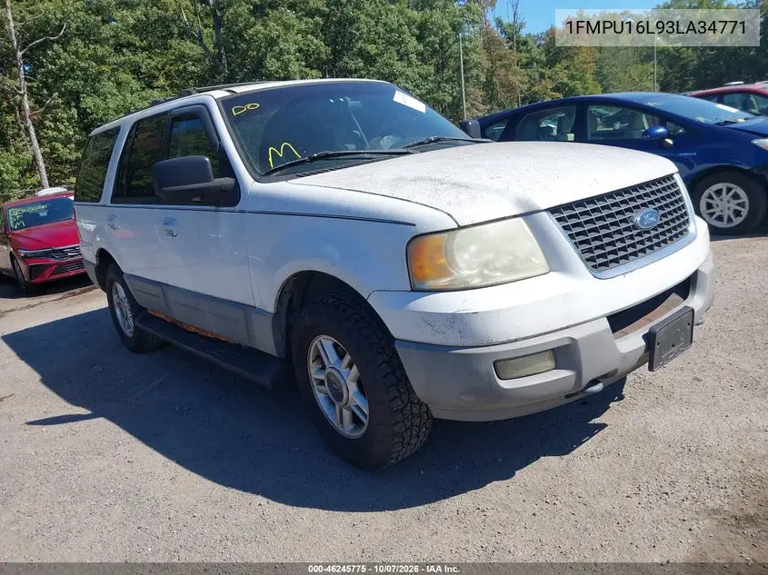 FORD EXPEDITION 2003, VIN 1FMPU16L93LA34771
