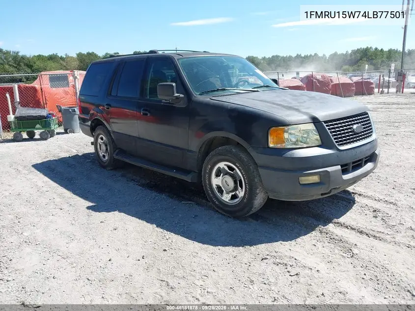 FORD EXPEDITION 2004, VIN 1FMRU15W74LB77501
