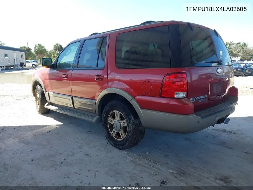 2004 FORD EXPEDITION VIN 1FMPU18LX4LA02605 — фото 3