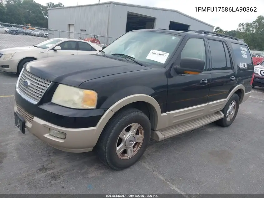 2006 FORD EXPEDITION VIN 1FMFU17586LA90362 — фото 2