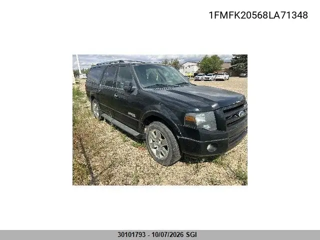 FORD EXPEDITION 2008, VIN 1FMFK20568LA71348