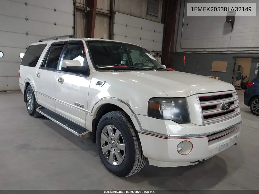FORD EXPEDITION 2008, VIN 1FMFK20538LA32149