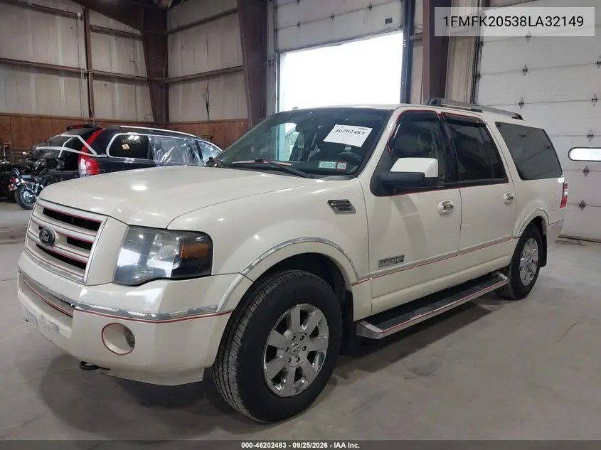 2008 FORD EXPEDITION VIN 1FMFK20538LA32149 — фото 2
