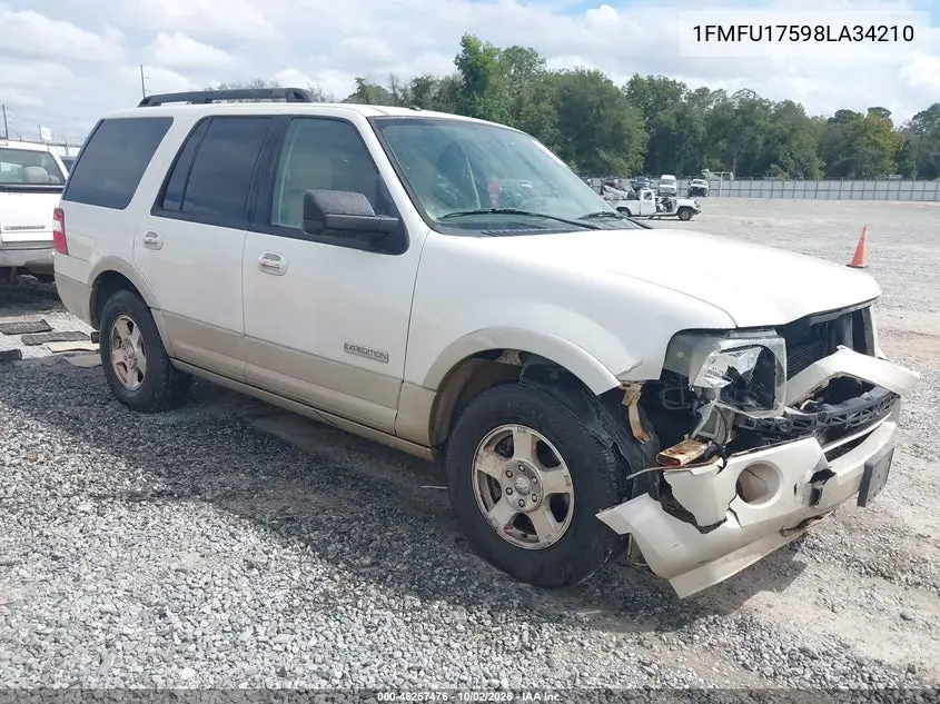 FORD EXPEDITION 2008, VIN 1FMFU17598LA34210