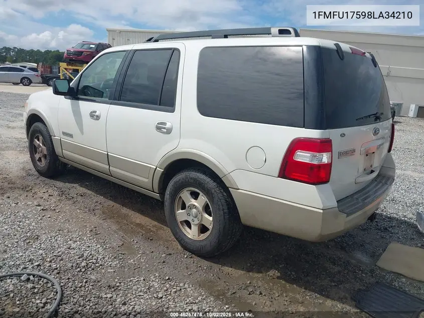 2008 FORD EXPEDITION VIN 1FMFU17598LA34210 — фото 3