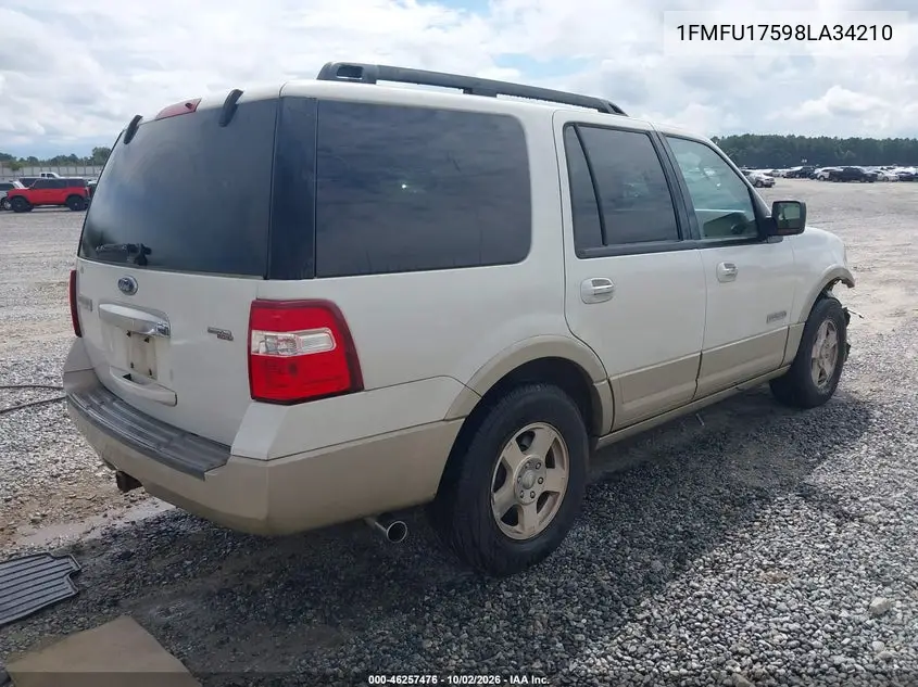 2008 FORD EXPEDITION VIN 1FMFU17598LA34210 — фото 4