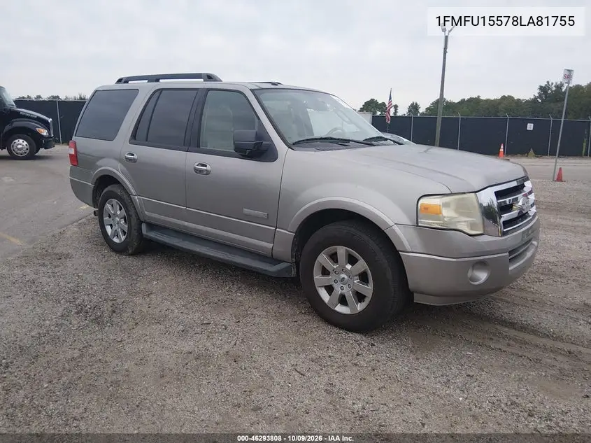 FORD EXPEDITION 2008, VIN 1FMFU15578LA81755