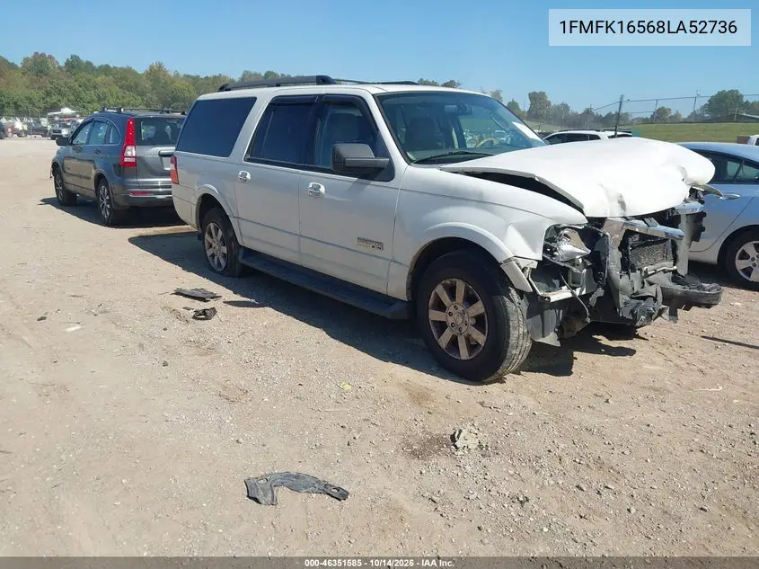 FORD EXPEDITION 2008, VIN 1FMFK16568LA52736