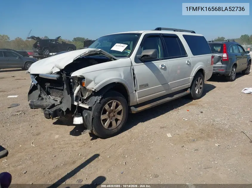 2008 FORD EXPEDITION VIN 1FMFK16568LA52736 — фото 2