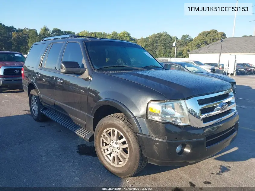 FORD EXPEDITION 2012, VIN 1FMJU1K51CEF53153