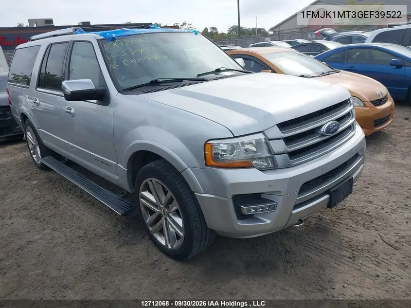 FORD EXPEDITION 2016, VIN 1FMJK1MT3GEF39522