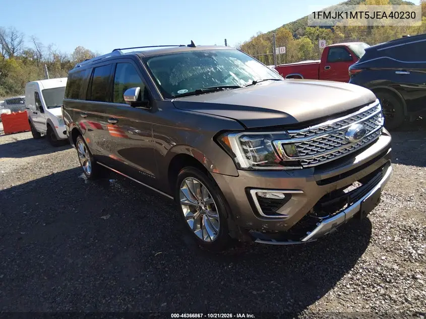 FORD EXPEDITION 2018, VIN 1FMJK1MT5JEA40230