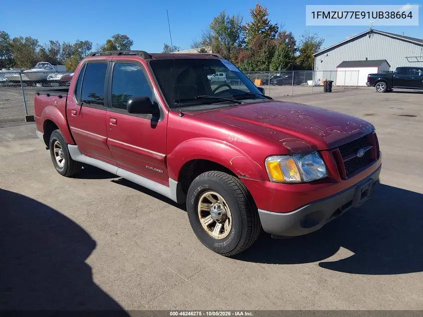 FORD EXPLORER SPORT TRAC 2001, VIN 1FMZU77E91UB38664