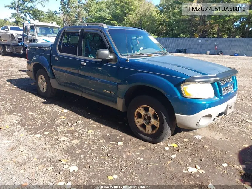 FORD EXPLORER SPORT TRAC 2001, VIN 1FMZU77E51UA58813
