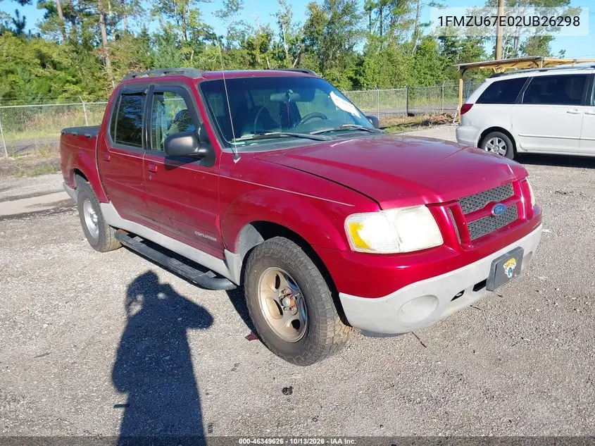 FORD EXPLORER SPORT TRAC 2002, VIN 1FMZU67E02UB26298