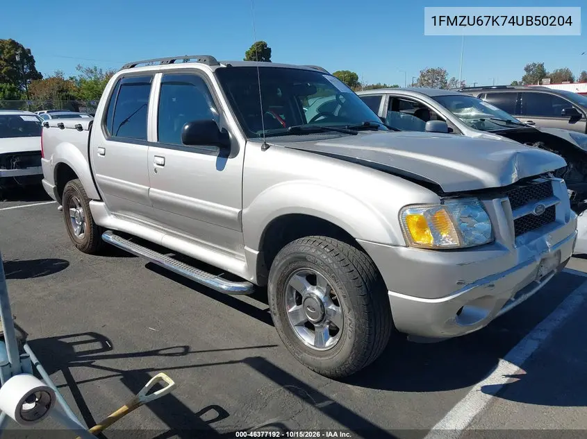 FORD EXPLORER SPORT TRAC 2004, VIN 1FMZU67K74UB50204