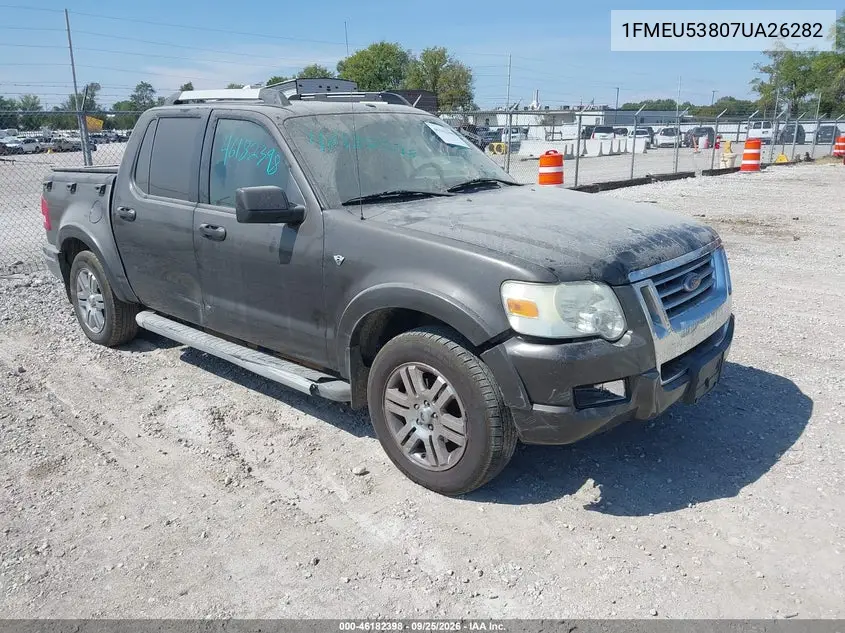 FORD EXPLORER SPORT TRAC 2007, VIN 1FMEU53807UA26282