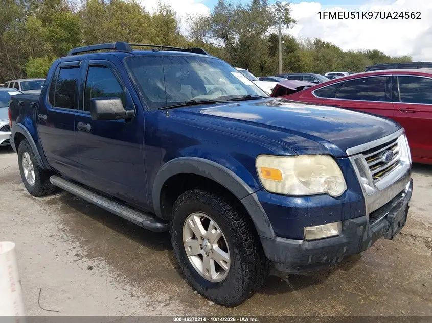 FORD EXPLORER SPORT TRAC 2007, VIN 1FMEU51K97UA24562