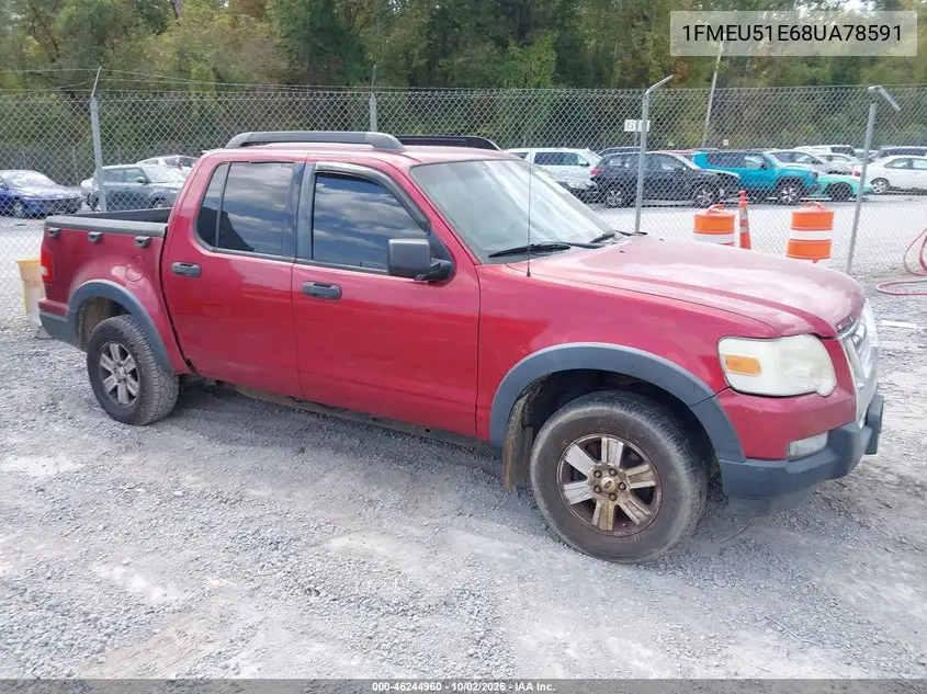 FORD EXPLORER SPORT TRAC 2008, VIN 1FMEU51E68UA78591