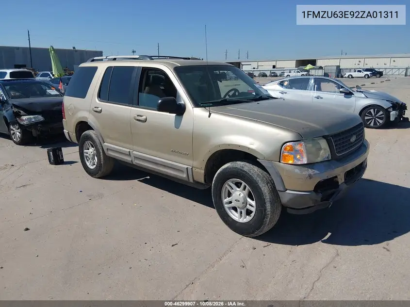 FORD EXPLORER 2002, VIN 1FMZU63E92ZA01311