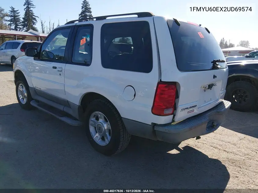 2002 FORD EXPLORER VIN 1FMYU60EX2UD69574 — фото 3