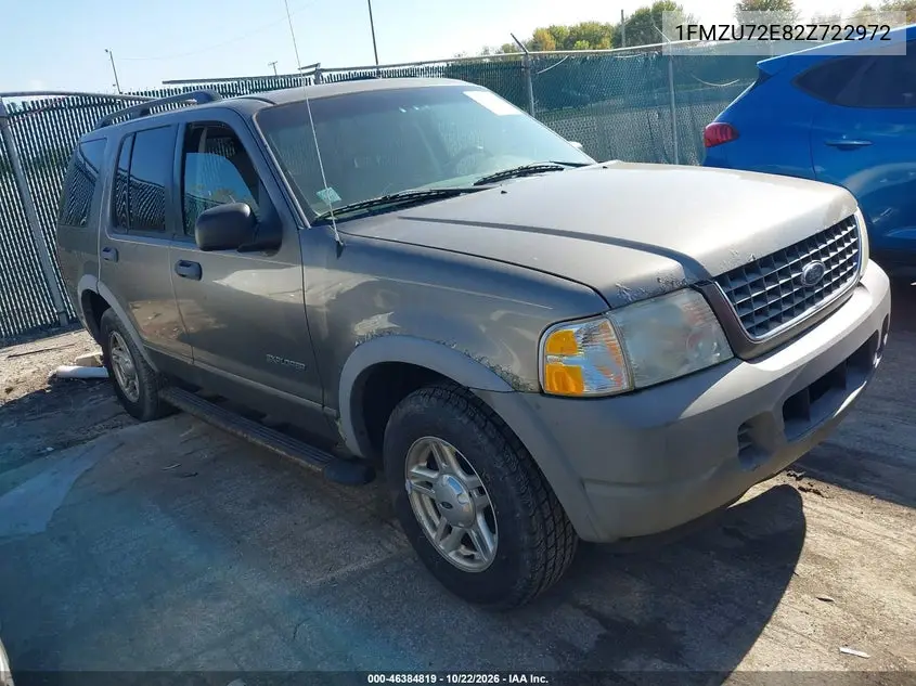 FORD EXPLORER 2002, VIN 1FMZU72E82ZC22972