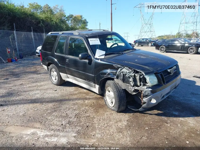 FORD EXPLORER 2002, VIN 1FMYU70E02UB37460
