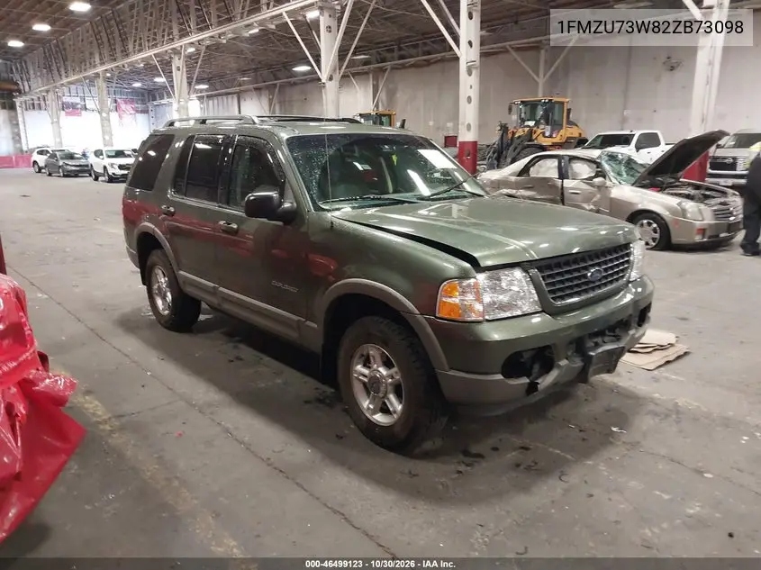 FORD EXPLORER 2002, VIN 1FMZU73W82ZB73098