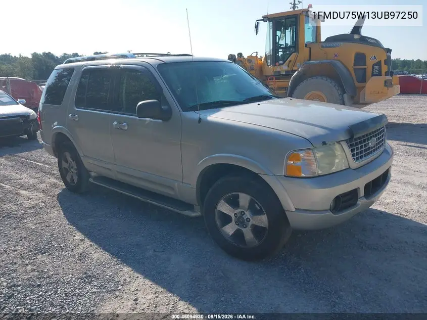 FORD EXPLORER 2003, VIN 1FMDU75W13UB97250