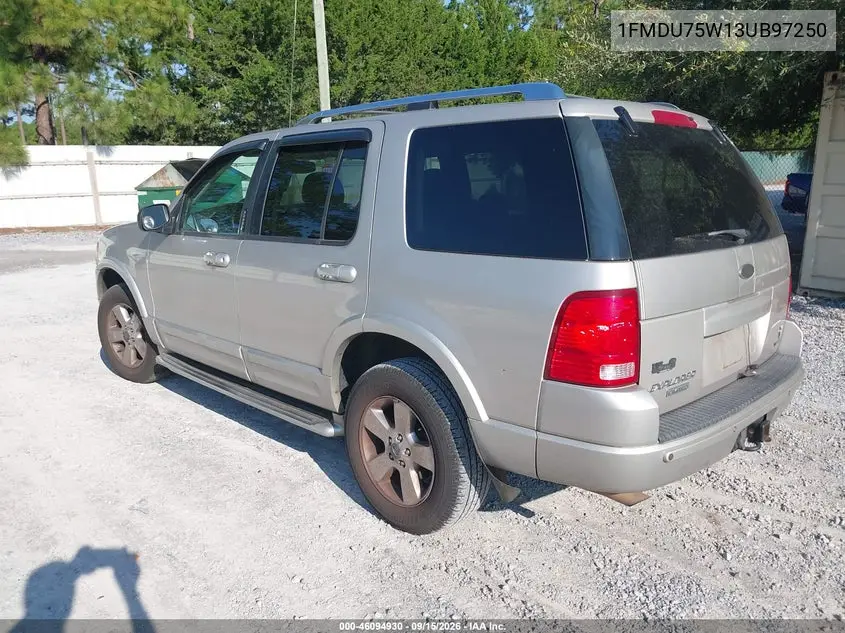 2003 FORD EXPLORER VIN 1FMDU75W13UB97250 — фото 3