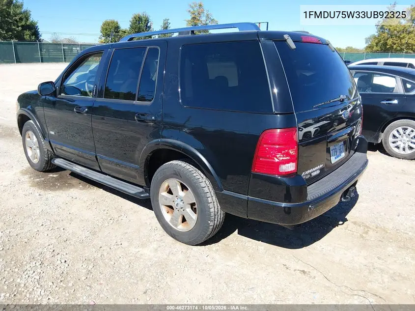 2003 FORD EXPLORER VIN 1FMDU75W33UB92325 — фото 3